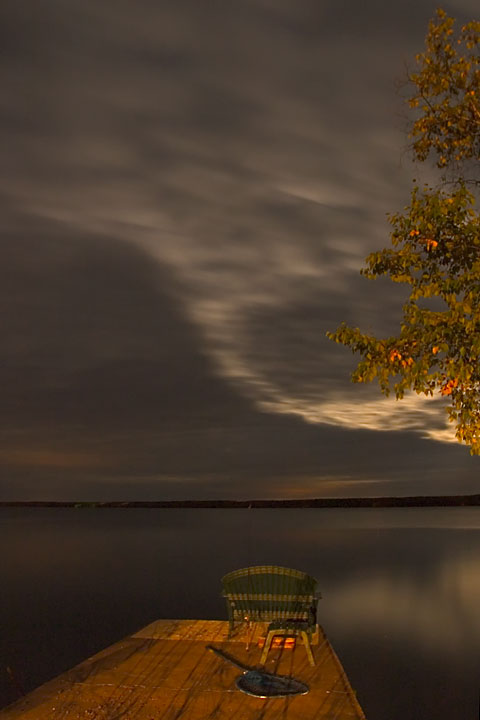 By the Lake at Night